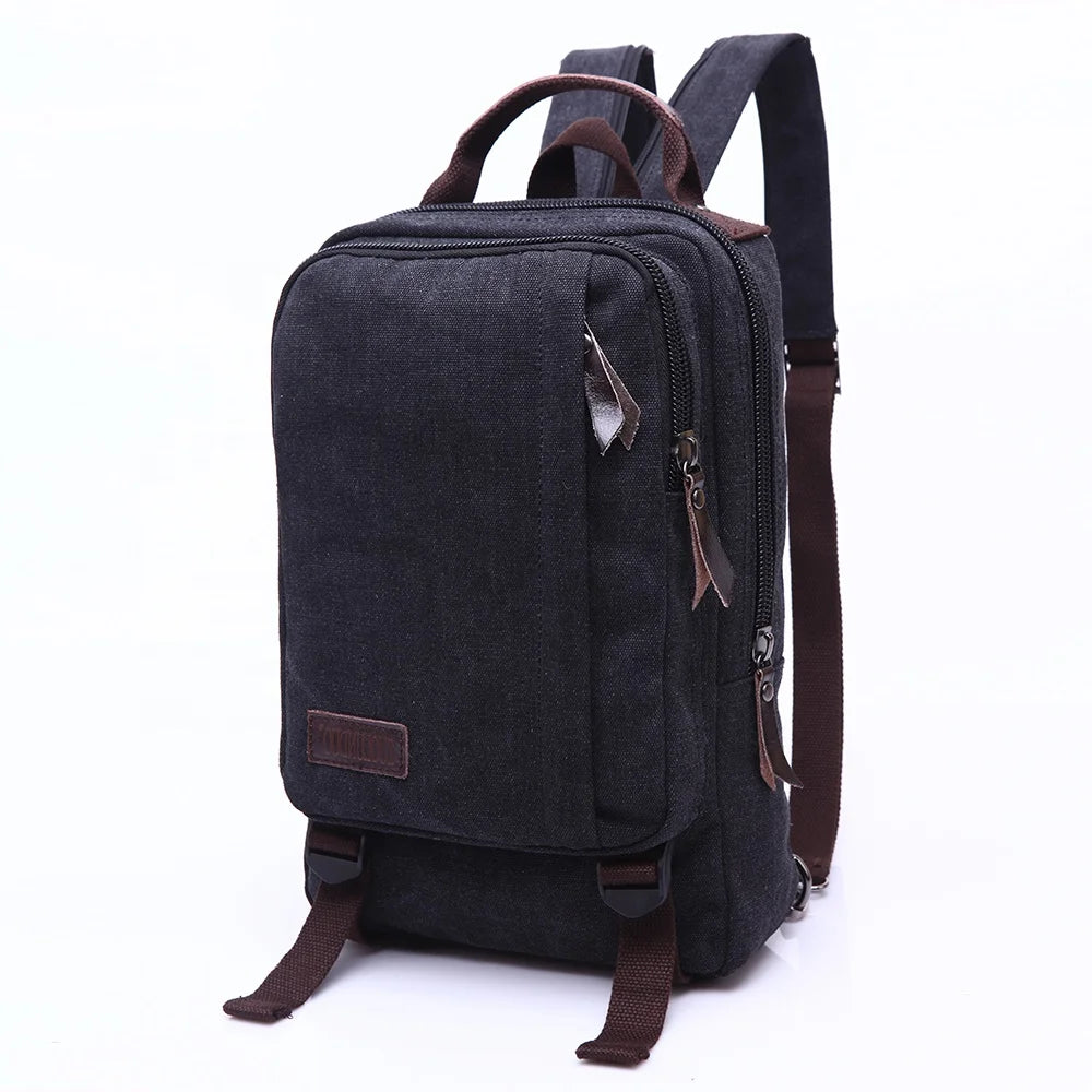 ZUOLUNDUO Small Backpacks Canvas Travel Backpack for Teenagers
