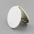Wholesale Blank Pocket Mirror With Logo Souvenir Custom Cosmetic Stainless Steel Leather Round Pocket Mirror