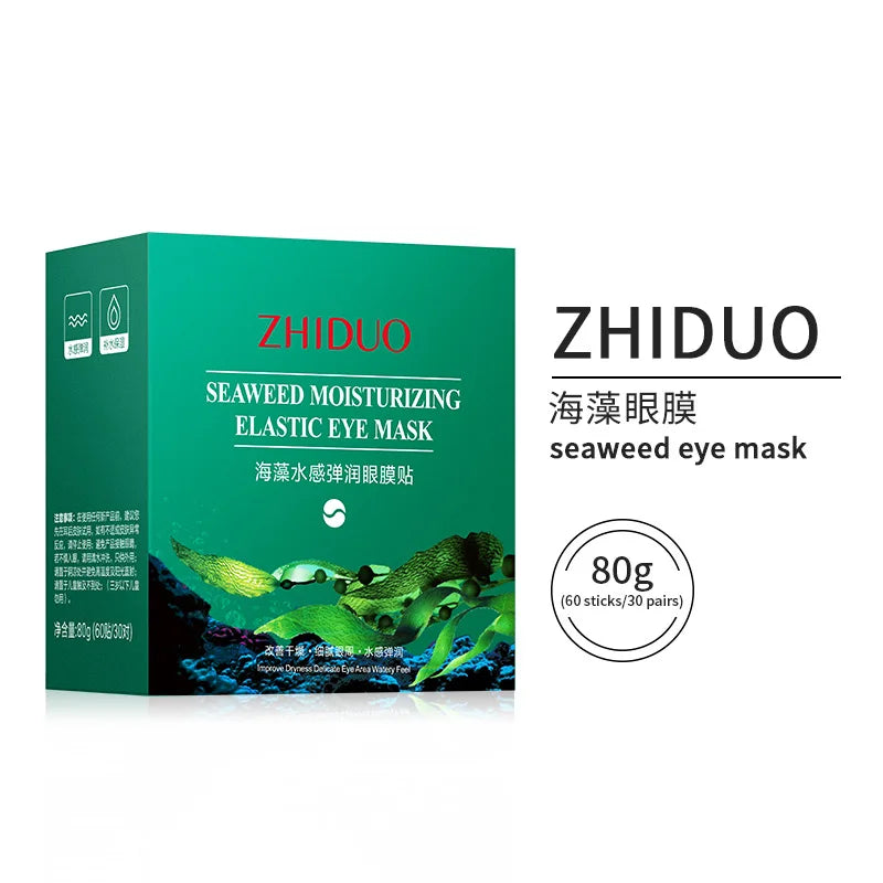 ZHIDUO Factory Price Seaweed Water Elastic Repair Eye Mask