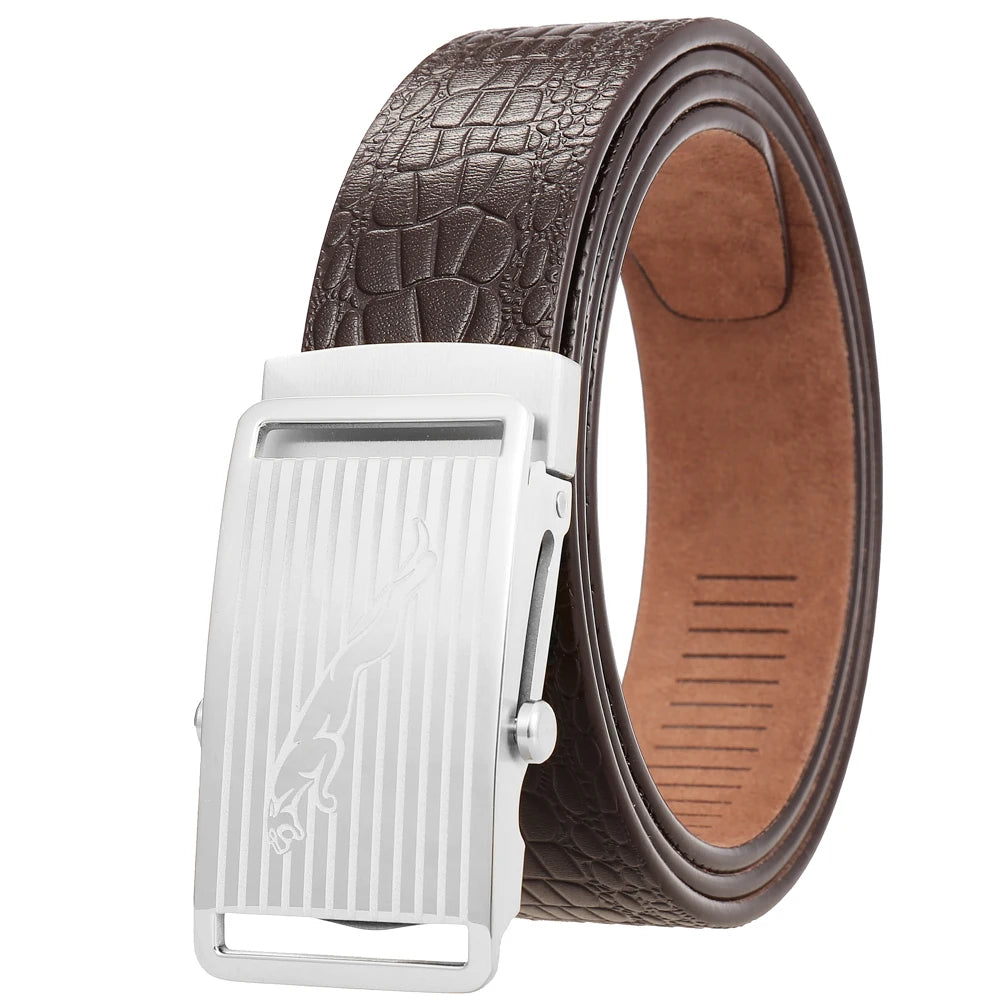 LY36-61518-8 Steel Buckle Leather 3.5CM Belt