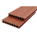 European Style WPC Waterproof Outdoor Decking Floor Anti-Slip Wear Resistant Teak Wood Decorative Brushed Finish