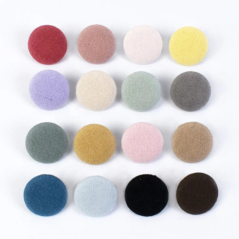 Meetee BD538 18mm Eco-Friendly DIY Clothing Accessories Hand Cloth Button Buckle Covered Shank Style for Sewing Coat Jacket