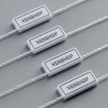 OEM/ODM High Quality Eco-Friendly Regular Ironing Gold Garment Tag English Letter Particle Paper Swinging Hanging for Bags Shoes