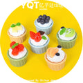 Wholesale Simulation 3D Cupcake Flatback Resin Cabochons for DIY Scrapbooking Phone Decoration Miniature Kitchen Food Charm