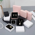 Jewelry Box Jewelry Packaging Paper Box Necklace Ring  Earrings Pendant Earrings Bracelet Storage Box Custom  LOGO
