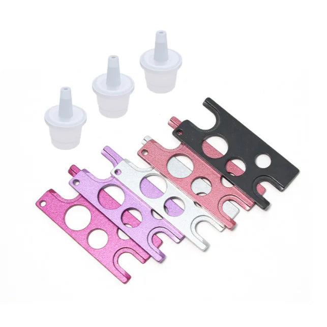 Private Label Essential Oil Roll on Bottle Remover Roller Caps Opener Metal Lash Glue Nozzle Opener Custom logo