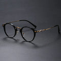 Shenzhen High-quality Pure Titanium Eyeglass Frame Handmade Eyeglass Frame Paul George Oval Small Frame Japanese Vintage Transpa