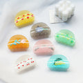 Customizable Bright Summer Women Girls Stylish Printing Tulip Strawberry Flower Cherry Hair Claws Shell Acrylic Claw Hair Clips