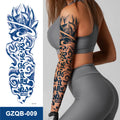 Factory Customized Large Size Temporary Juice Semi Permanent Lasting 14 Days Full Arm Sleeve Tattoo Sticker