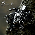 SS8-1305P New Design 316L Stainless Steel Punk Snake Princess Medusa Pendant Gothic Biker Jewelry Gift
