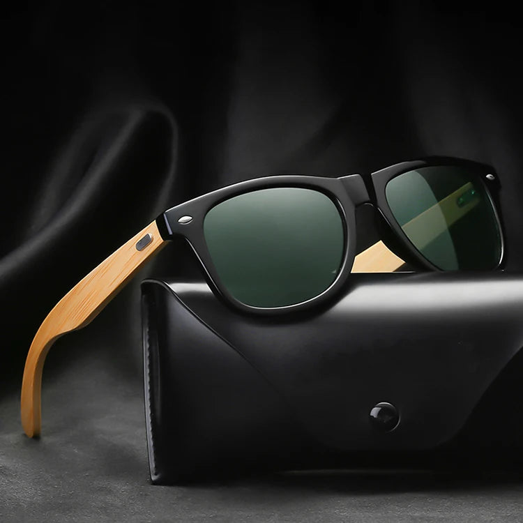 Custom Logo Wooden Gafas De Sol Polarizadas Fashion Glasses Brand Sun Sunglass Supplier Bamboo Shade Sunglasses