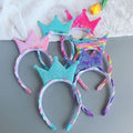 Zouyan Princess European-American Style High-quality Multi Color Wig Braid Sequins Crown Hair Decoration Headband Women Model