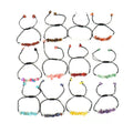 Wholesale Natural Healing Stone Bracelets Jewelry New Fashion Luxury Crystal Adjustable Braided Rope Bracelet Women