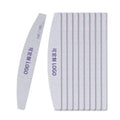 Wholesale Double Sided Professional Nail File Sandpaper Polishing Manicure Tools Half Moon Buffers for Nails