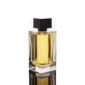 50ml 100ml Clear Rectangle Glass Perfume Oil Bottle Empty with Crimp Neck and Pump Sprayer for Screen Printing