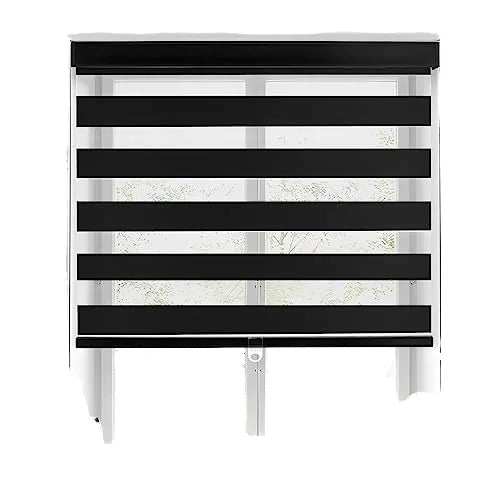 Electric Zebra Pattern Vertical Roller Shades Plain Design High Polyester Fabric Automatic Blackout Customizable for French
