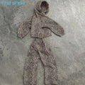 Custom Digital Hunting Camo Sweats Pullover Heavyweight 480gsm 500gsm All Over DTG Leopard Printed Boxy Hoodie Sweatsuit Men