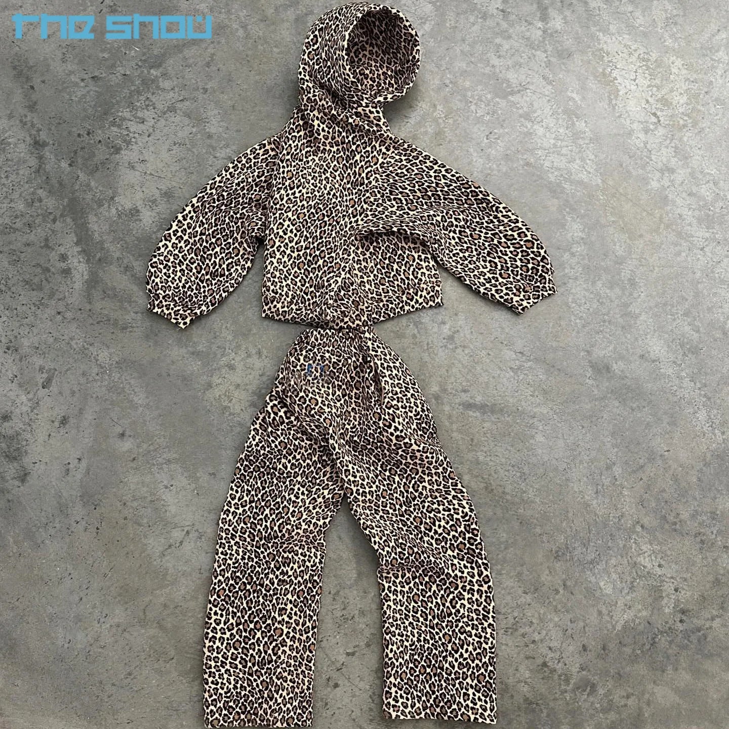 Custom Digital Hunting Camo Sweats Pullover Heavyweight 480gsm 500gsm All Over DTG Leopard Printed Boxy Hoodie Sweatsuit Men