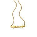 Stainless Steel 18k Gold Plated Arabic Name Necklace for Men Women Gift