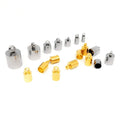 Stainless Steel Vacuum Gold Bucket with Leather Rope DIY Jewelry Connection Bracelet Necklace Buckle Bead Caps Type