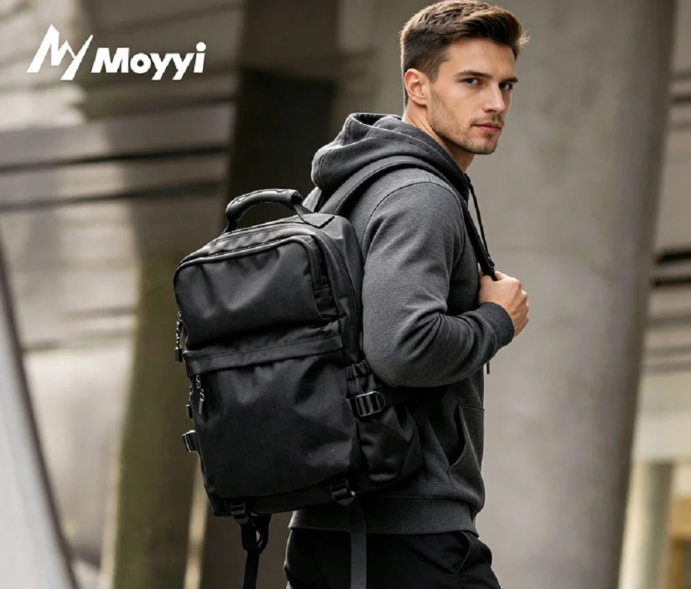 Durable 1680D Ballistic Nylon Laptop Backpack Waterproof Business Rucksack Zipper Unisex Trekking Travel Daypack