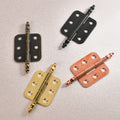 Elegant Iron Industrial Soft Close Furniture Hinges 6 Holes for Apartment Kitchen Living Room Cabinet Doors Home Decor Hardware