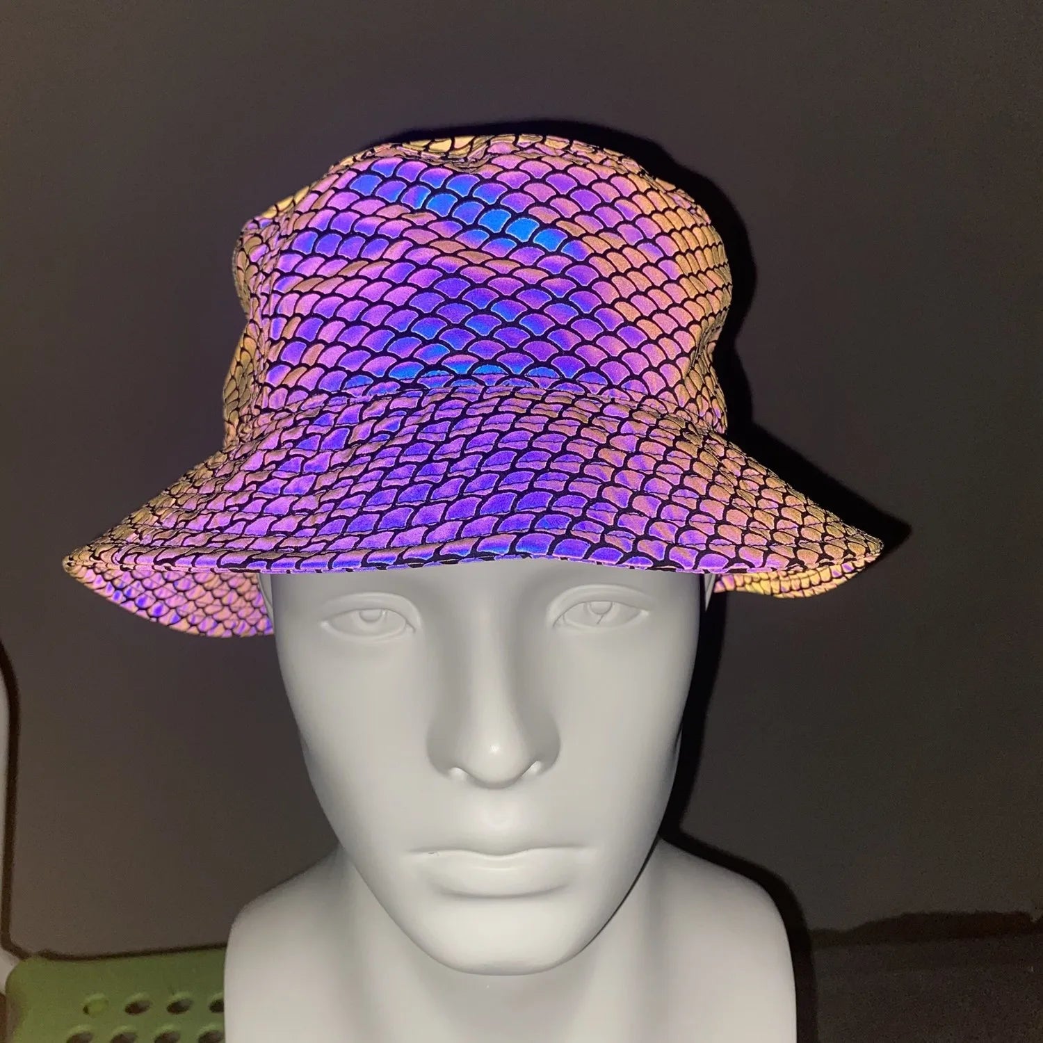 Travel Fisherman Leisure Hi Viz rainbow Reflective Fashion Pattern Printing Wide Brim Terry Cloth Towel Bulk Bucket Cap Hats