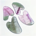 Huiying Summer Welcomed Natural Fluorite Gua Sha Massage Board Tools for Beauty Heart Guastone