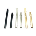 6cm 8cm Golden Silver Black Slim Rectangle Metal Alligator Hair Clips with KOREA Hairpin for DIY Hair Women Hair Accessories