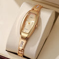 Fenyi Wholesale Fashion Hot Sale Ladies Oval Modern Business Casual Compact Glass Alloy Steel Strap Bracelet Watch for Women