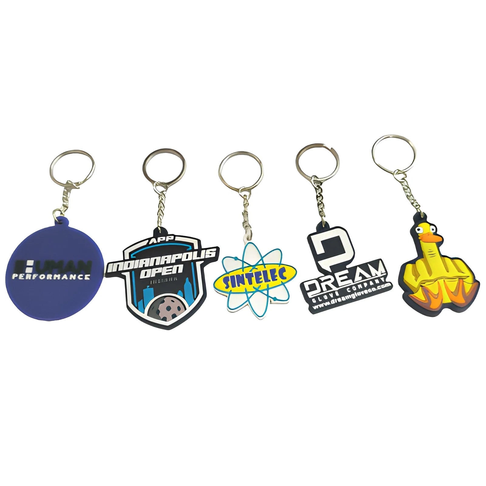 Cartoon Animal Keychain Customized Pvc 2d 3d Soft Rubber Keychains for Gift