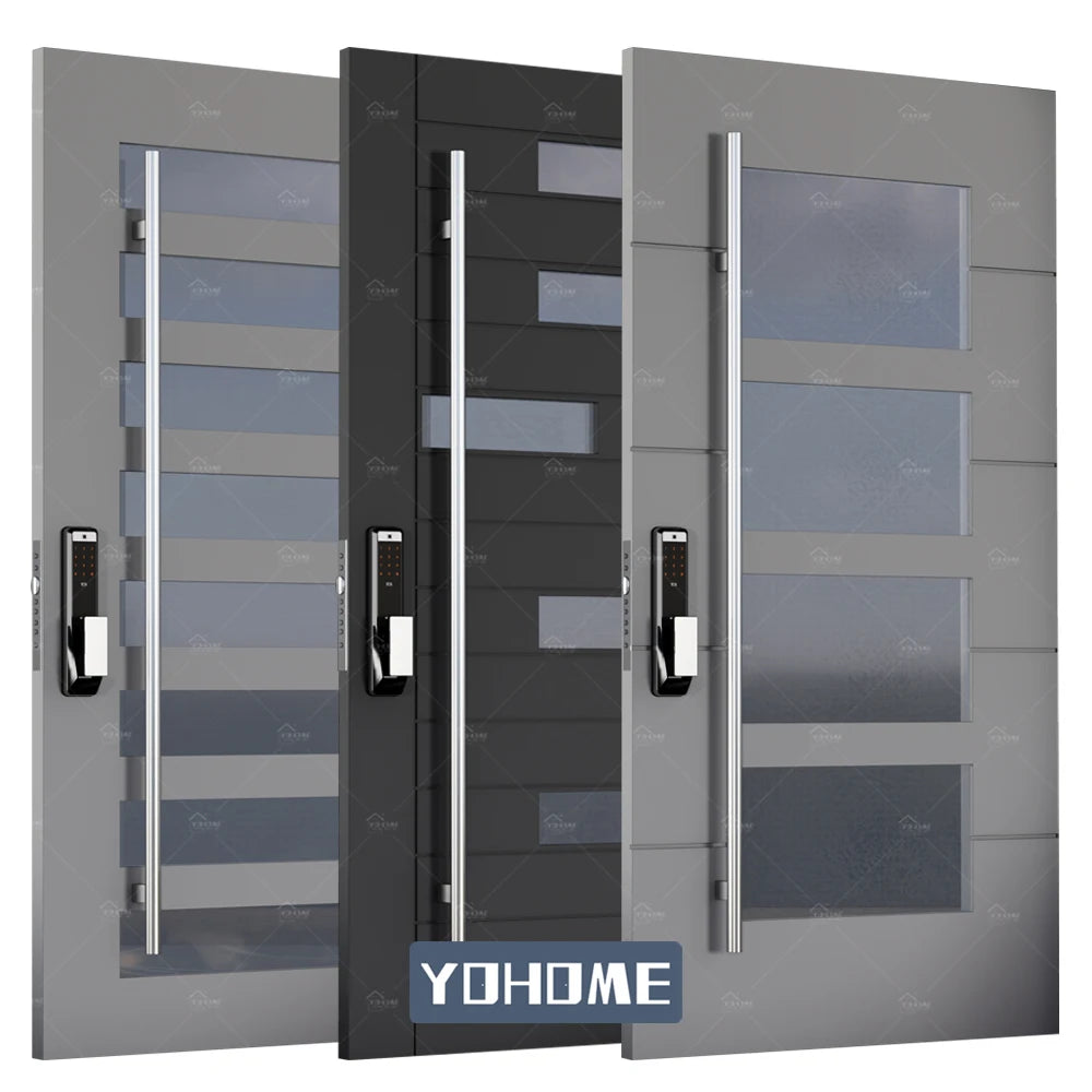 China Top Pivot Door Manufacturer Premium Quality Aluminium Entrance Door with Privacy Glazing Residential Aluminium Doors