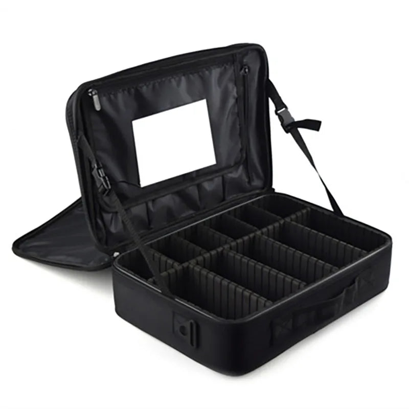 Caja De Maquillaje Lightweight Detachable Portable Oxford Cloth Multifunctional Beauty Makeup Case Organizer Hard Cosmetic Case