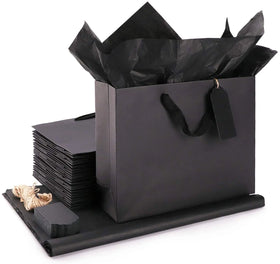Kraft Paper Bags Tissue Tags 8.6x3.9x7.1