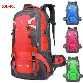 Custom 40L/60L Camping Hiking Bag and Mochila De Senderismo Deportiva Rucksack Outdoor Waterproof Hiking Mountaineering Backpack