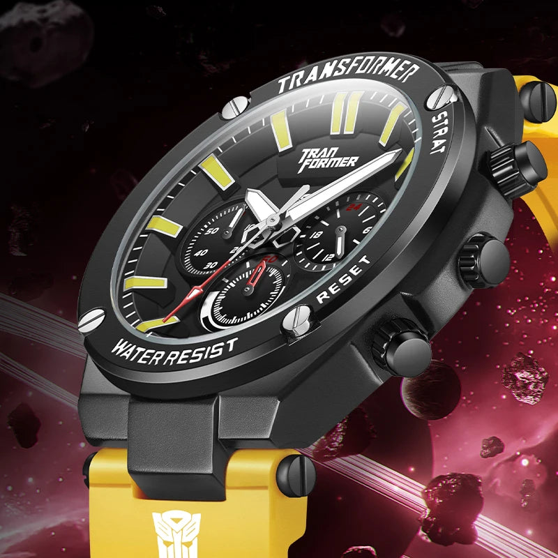 Mark Fairwhale Men's Chronograph Quartz Watch Casual Silicone Strap Automatic Date Round Dial Sports Luminous Watch FW-7200 MegaBDM