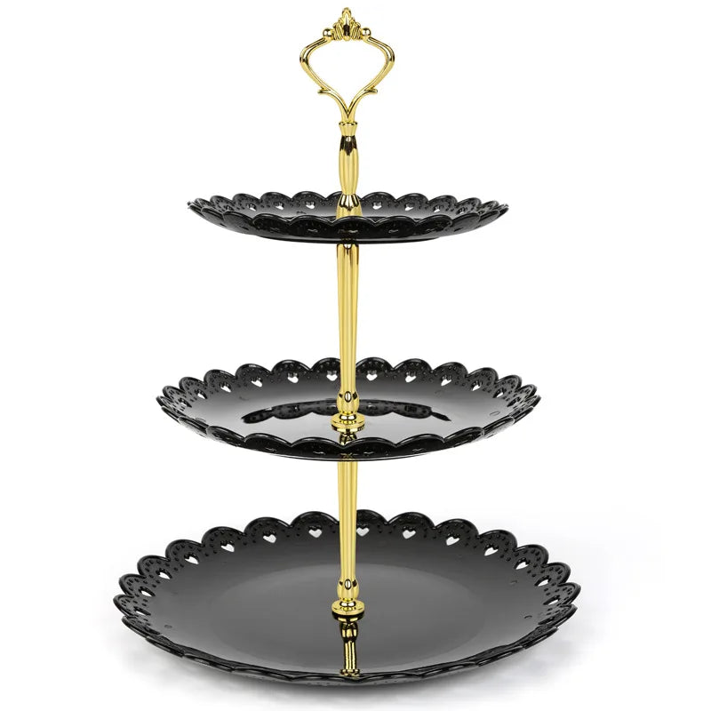 Plastic Cake Stands Dessert Table Cupcake Display Stands Cookie Tray Rack Serving Tray Cake Display Tower Wedding Party