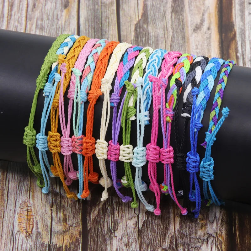 Handmade Bohemian Ethnic Bracelet for Women Braided Fabric Friendship Woven BOHEMIA Charm Fashion Accessory