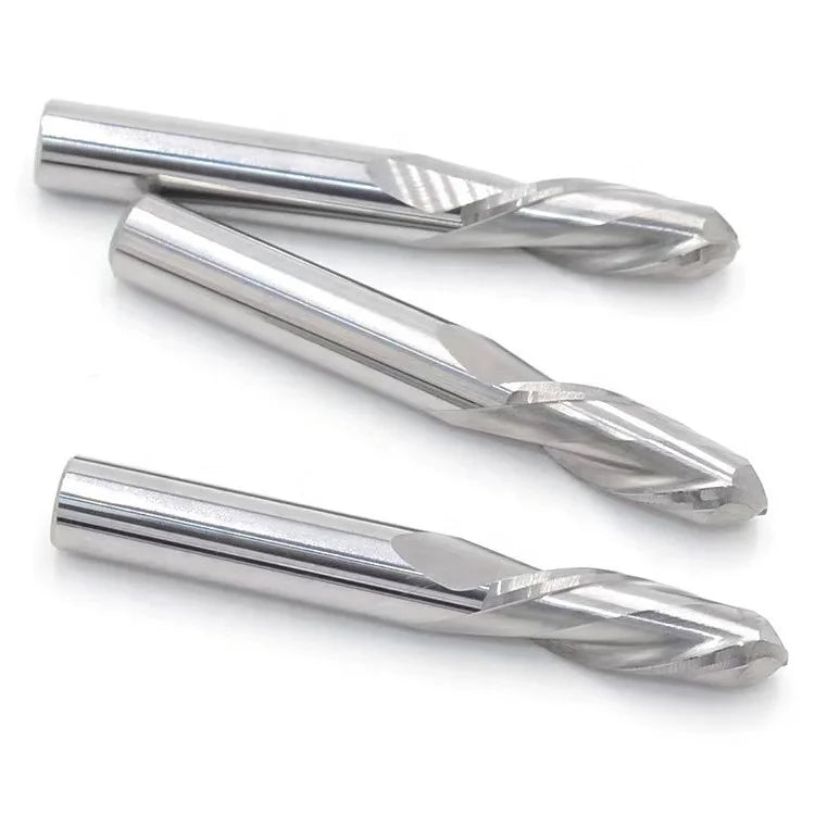 4mm 2-flute Spiral Ball Nose Woodworking Milling Cutter Engraving Machine Cutter