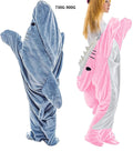 2023 Heavyweight Breathable Soft Cozy Plush Fleece Casual Wearable Autumn Sharks Women's Hoodie Sleeping Bag
