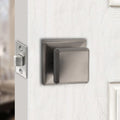 Zinc Alloy Knob Lock with Privacy Pin Lever Handle Door Locks-Set- Anti-pry for Bathroom and Toilet Doors