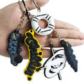 Promotional Gift 3D Rubber Key Chains Accessories Cute Food Keychains