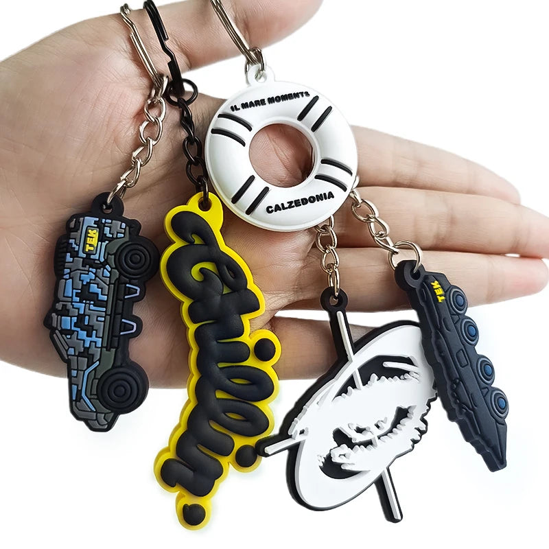Promotional Gift 3D Rubber Key Chains Accessories Cute Food Keychains