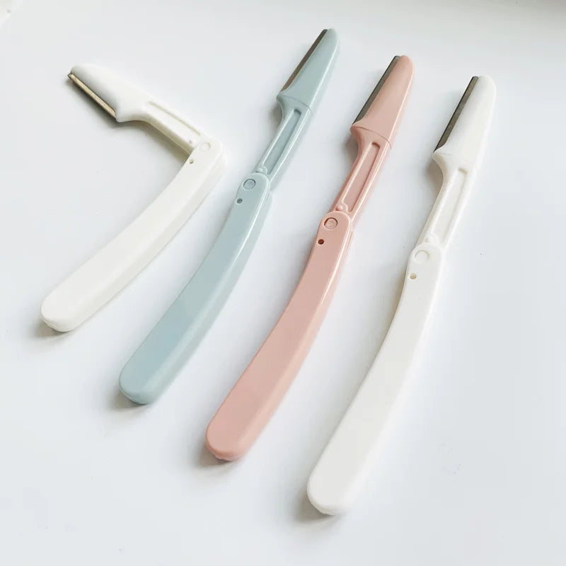 S.Belle Professional Face Razor 1pc Folding Stainless Steel Eyebrow Trimmer Safe Hair Removal Tool for Face Care