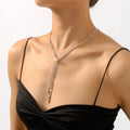 Cross-border Niche Web Celebrity Wind Neck Chain Claw Chain Long Fringe Elegant Necklace Pearl Sweet Necklace for Women