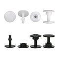 RTS 2 Parts Clothes Snap Press Fastener Clear Snap Button for Clear PVC Plastic Bag