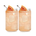 Luxury Portable Outdoor Travel Home Round Large 16oz 500ml Can Shape Soda Beer Drink Glass Jar Cup
