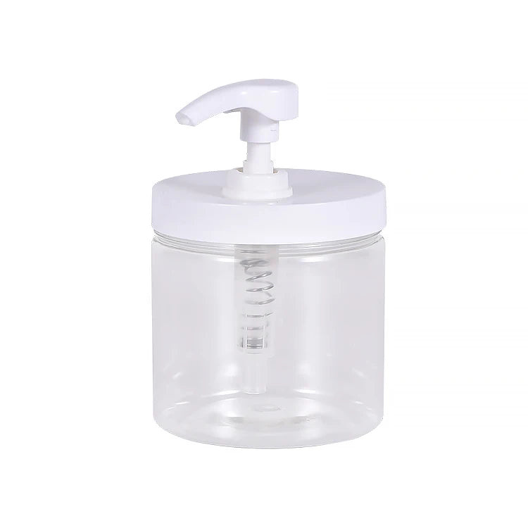 Hot Selling 500ml Plastic PET Shampoo Bottle Flat Shoulder Hand Soap Dispenser Pump for Cosmetic Lotion Sealing Pump Sprayer