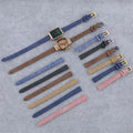 Cowboy Slim Watch Strap10mm 12mm 14mm 16mm 18mm 20 mm 22mm Leather Bracelet Accessories Watchband Match Clothes