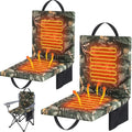Cordless 3-Level Heat Massage Chair for Winter Sports Outdoor Activities Camping for Hunting Heated Camping Chair General Use
